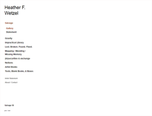 Tablet Screenshot of heatherfwetzel.com